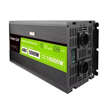 LCD keitiklis 48V 5000W/10000W grynas sinusas su ekranu