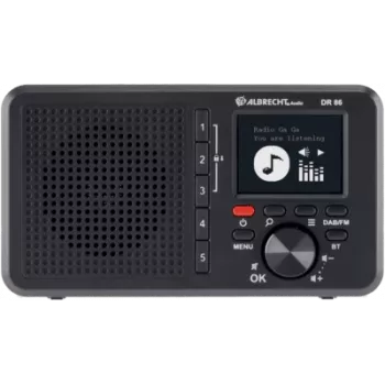 Albrecht DR 86 mažas senjorų skaitmeninis radijas DAB+/UKW, juodas (27861)