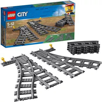 LEGO City 60238 – geležinkelio iešmas ir priedai žaidimų rinkiniams