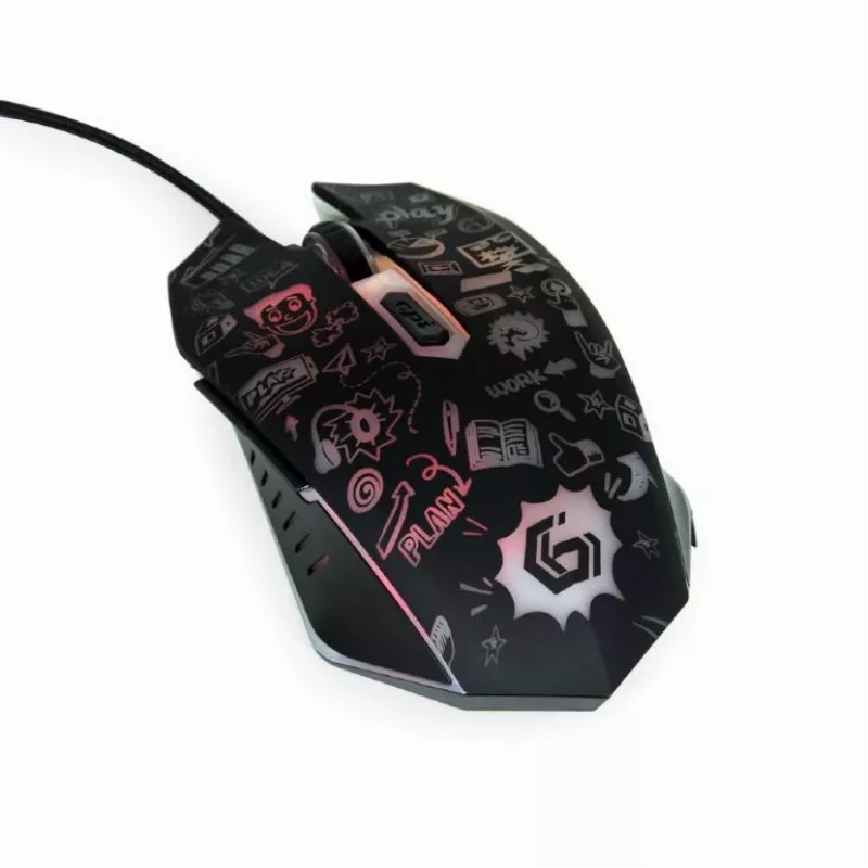 Pelė USB Optinė Juoda Gembird MUS-6B-GRAFIX-01