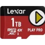 MicroSD atminties kortelė Lexar LMSXPS0001T-BNNNG 1 TB, skaitymas 900 MB/s, rašymas 600 MB/s, Class 3 (U3)