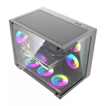 Korpusas DarkFlash B275 PRO (juodas) su 6 ventiliatoriais
