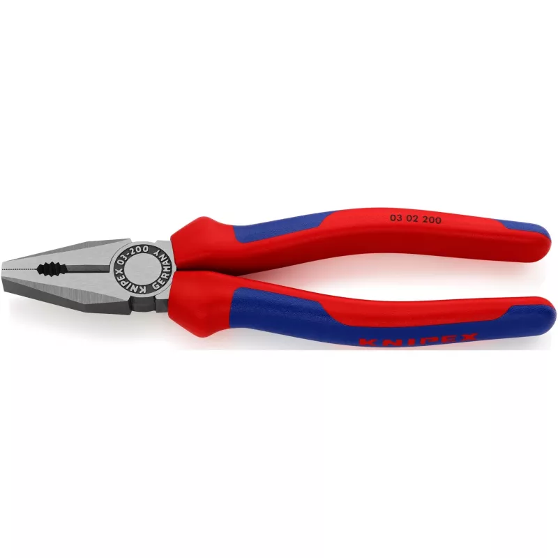 Knipex universalinės replės su 2-komponentėmis rankenomis, 200 mm