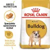 Sausas šunų ėdalas Royal Canin Bulldog Adult 12 kg – suaugusiems buldogams, vištienos skonis, 24% baltymų, 14% riebalų
