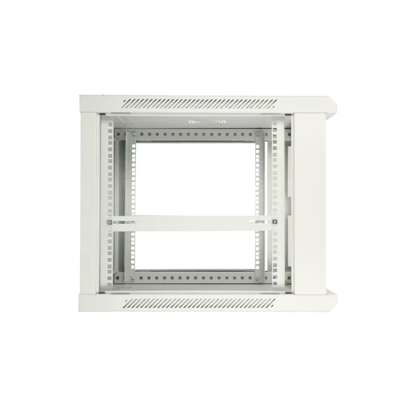 Extralink sieninis stelažas 12U 600x450 pilkos spalvos, metalinės durelės