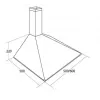 Sieninis gartraukis AKPO WK-5 SOFT 60 — 600×500 mm, nerūdijančio plieno korpusas, aliuminio/anglies riebalų filtras, 156 m³/h