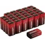 Voltcraft VC-16107990 9 V bloko baterija šarminė-manganinė 550 mAh 9 V 30 vnt.