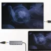 LogiLink UA0343 USB-C kelių prievadų centras, aliuminis, USB 3.2 2nd Gen