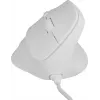 NATEC Crake 2 Pro vertikali pelė USB baltas 12800 DPI