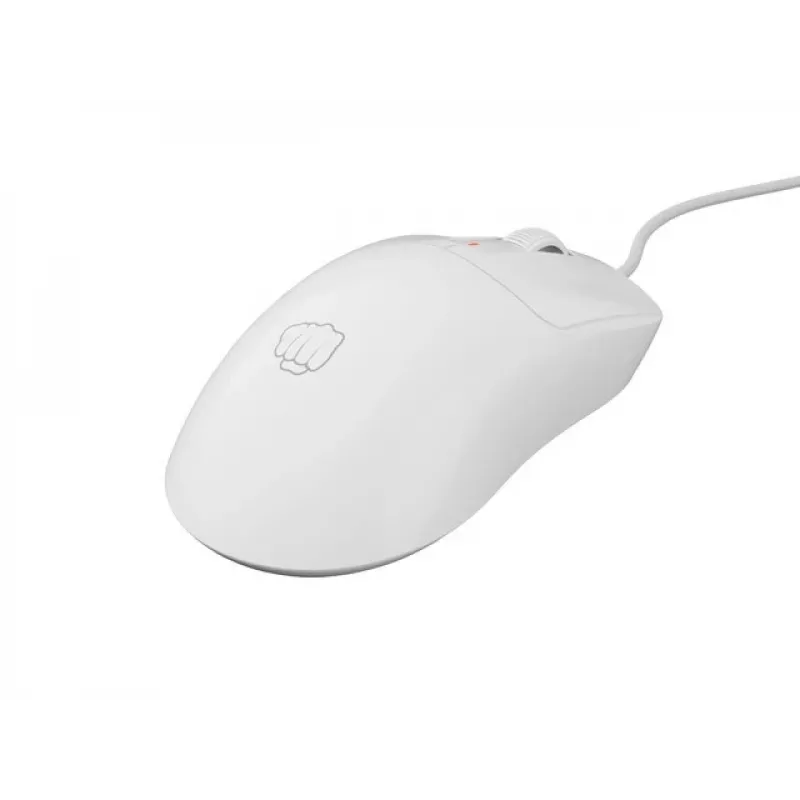 Žaidimų pelė Fury Tanto T4 – 12000 DPI, RGB, balta, USB