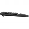 „Logitech Wave Keys“ belaidė ergonominė klaviatūra – grafitinė – NLB – 2,4 GHz / BT – universalus išdėstymas