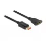 DisplayPort ilginimo laidas su skydelio jungtimi DeLOCK 87098 8K 60 Hz 3 m
