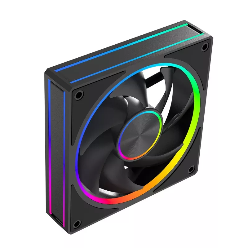Kompiuterio ventiliatorius MODECOM VOLCANO LOOP 120 ARGB, 120 mm, PWM, 400–1400 RPM, juodas