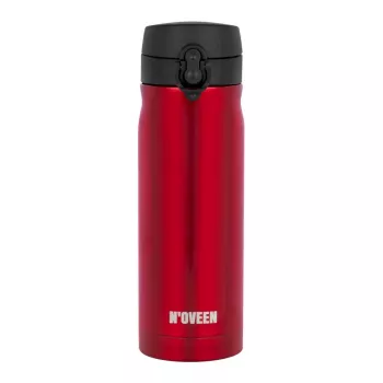 Termosas NOVEEN TB825 400 ml – nerūdijančio plieno izoliuotas gėrimų indas, raudonas