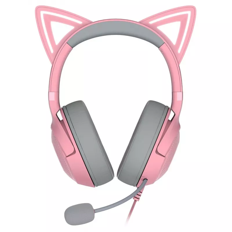 Laidinė ausinė ant galvos Razer RZ04-04730200-R3M1 — uždengiančios ausines, 1,3 m laidas, 353 g, rožinė