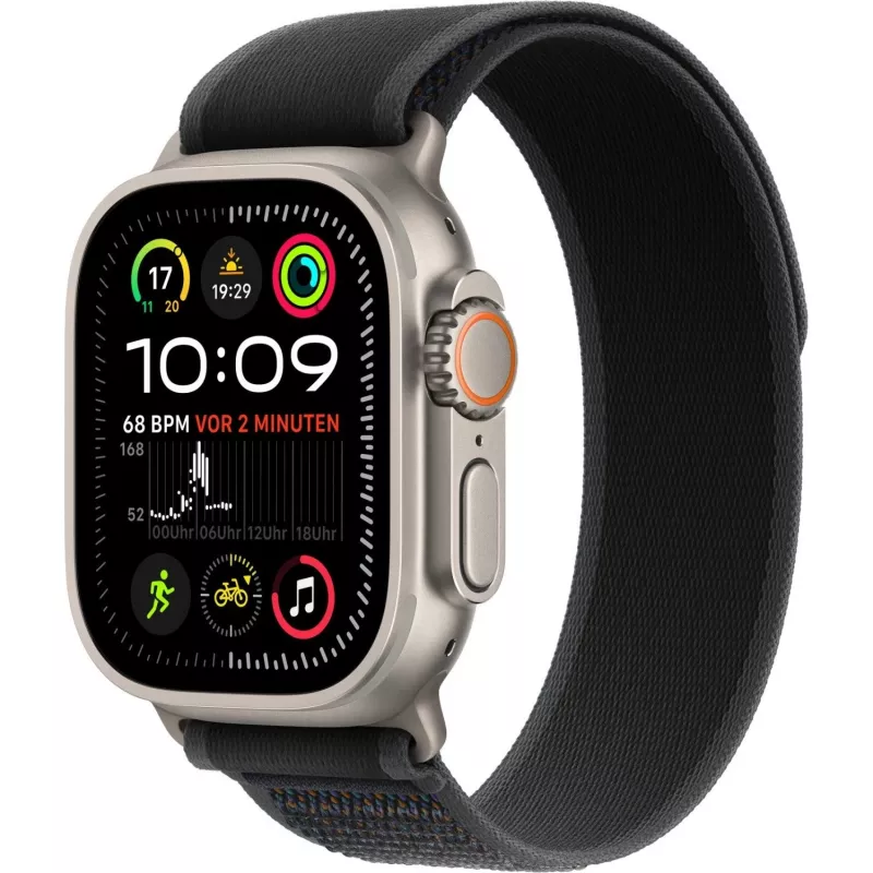 Apple Trail Loop 49mm juoda M/L natūralaus titano apdaila