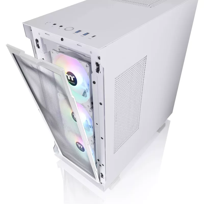 Thermaltake V350 TG ARGB AIR SNOW - korpusas (ATX, baltas, temperuotas stiklas)