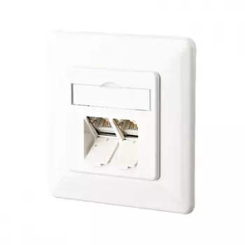 METZ CONNECT BTR IT CONNECT E-DAT C6 8/8(8) UP Cat.6 – kištukinis lizdas, įleidžiamas – RJ-45 X 2 – gryna balta, RAL 9010 (1307381002-I)