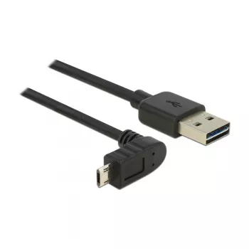 USB kabelis DeLOCK 83849 USB 2.0 0,5 m USB A Micro-USB B juodas