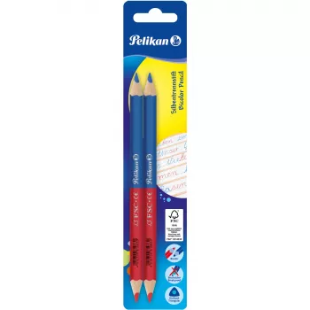 Spalvotas pieštukas Pelikan 811118 Mėlyna Raudona 2 vnt.