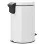 Brabantia šiukšlių dėžė su pedalais Newicon 12.0 L balta