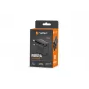 NATEC Ribera universalus greitojo įkrovimo sieninis kroviklis — 18 W (5–15 V, iki 3 A), 1× USB-A, Huawei FCP/SCP, juodas