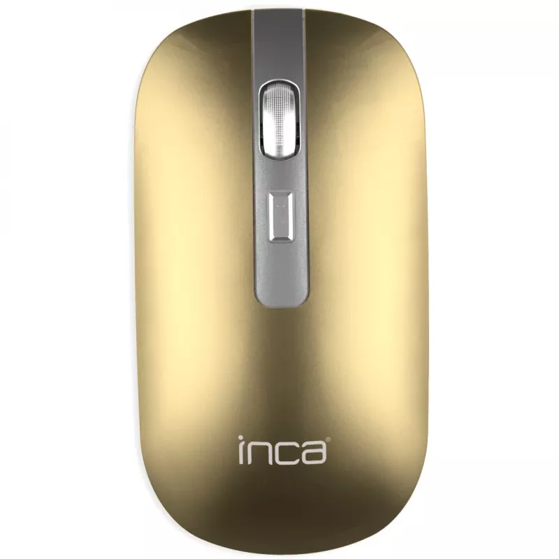 Inca IWM-531RS belaidė ir Bluetooth pelytė, 1600 DPI, įkraunama, tyli, Space Metallic