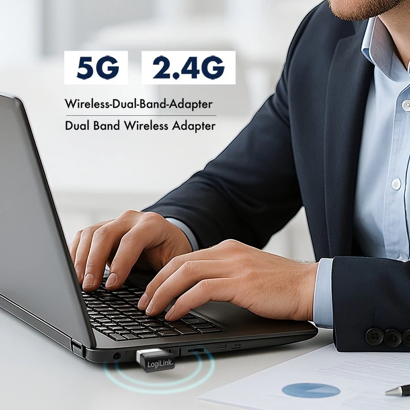 Belaidis USB WLAN adapteris, 11ac, 650 Mbit/s