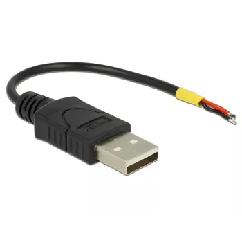 USB kabelis DeLOCK 85250 USB 2.0 0,1 m juodas