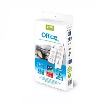 EVER OFFICE PLUS 7 SORTIE(S) CA 250 V baltas apsauginis filtras