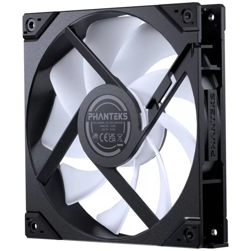 PHANTEKS M25 Gen2 PWM D-RGB 140mm ventiliatorius 3 vnt. rinkinys, juodas
