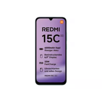 Išmanusis telefonas „Xiaomi Redmi 15C 5G“ – 5G – Dual-SIM – RAM 8 GB / Vidinė atmintis 128 GB – „microSD“ lizdas – 6,9 colio – 1600 × 720 pikselių (120 Hz)