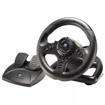 Vairas su pedalais Subsonic SA5426-NG Black USB 180° sukimosi kampas