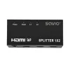 HDMI vaizdo skirstytuvas SAVIO CL-42 — 2x HDMI išėjimai, 1920x1080, 36 bitų spalva, metalinis korpusas, 5V/1A