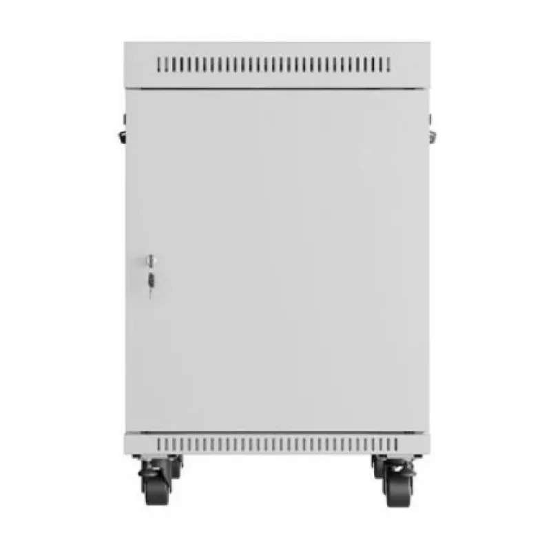 Laisvai pastatomas serverio spintos korpusas LANBERG FF01-6815-12SL 15U, 600×800×922 mm, 1200 kg, IP20, pilkas