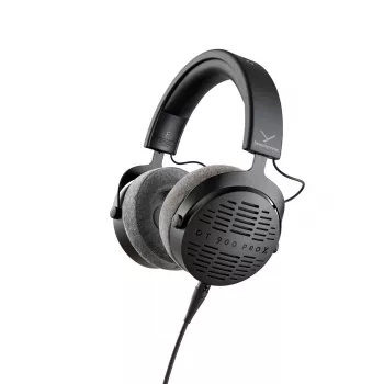 Studijinės ausinės Beyerdynamic DT 900 Pro X — atviros, uždengiančios ausis, laidinės, 48 Ω, 5–40 kHz, 3 m nuimamas laidas, juodos