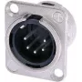 Neutrik NTR-NC5MDL1 - -30 - 80 °C - Juoda - Sidabrinė - UL - UL 94 HB - IEC 61076-2-103 - IP 40 - IEC 68-2-20 (NC5MDL1)