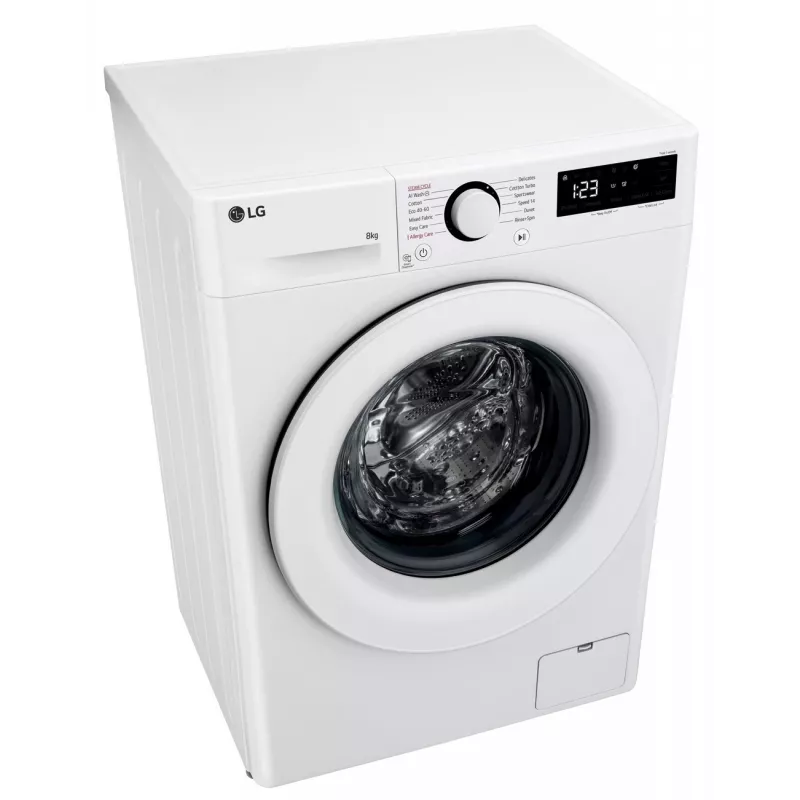LG F2WR508SWW Skalbimo mašina | Priekinis pakrovimas | 8 kg | 1200 aps./min | Garo funkcija | LED ekranas | A-10% energijos klasė