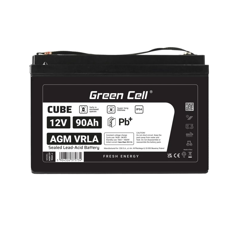 Akumuliatorius AGM VRLA 12V 90Ah IP54