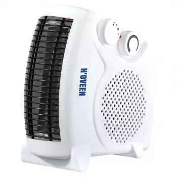 Ventiliatorinis elektrinis šildytuvas NOVEEN FH06 — 2000 W, 2 šildymo lygiai, reguliuojamas termostatas, baltas