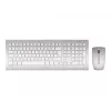 CHERRY DW 8000 belaidis rinkinys (klaviatūra + pelė) RF, QWERTZ vokiškas išdėstymas, sidabrinė, balta