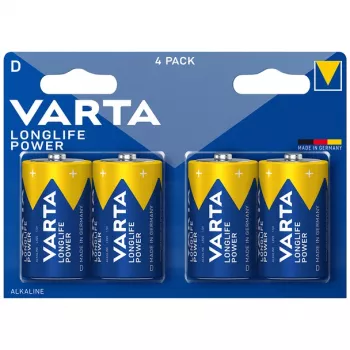 Baterija Varta 4920 LONGLIFE Power Mono D 1,5 V – šarminis elementas D dydžio