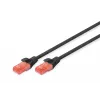 DIGITUS DK-1612-005/BL tinklo kabelis juodas 0,5 m Cat6 U/UTP (UTP)
