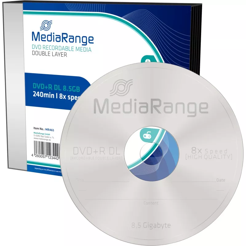 DVD+R DL MediaRange MR465 8.5 GB 5 vnt.