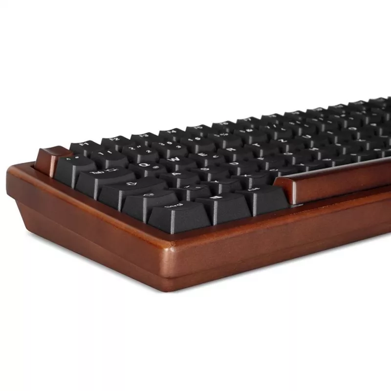 Klaviatūra Sharkoon SGK50 S2, USB, QWERTZ, vokiškas išdėstymas, medžio apdaila