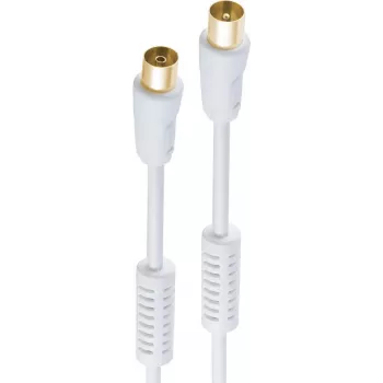 Koaksialinis kabelis ShiverPeaks BS80205-128-G 5 m IEC baltas
