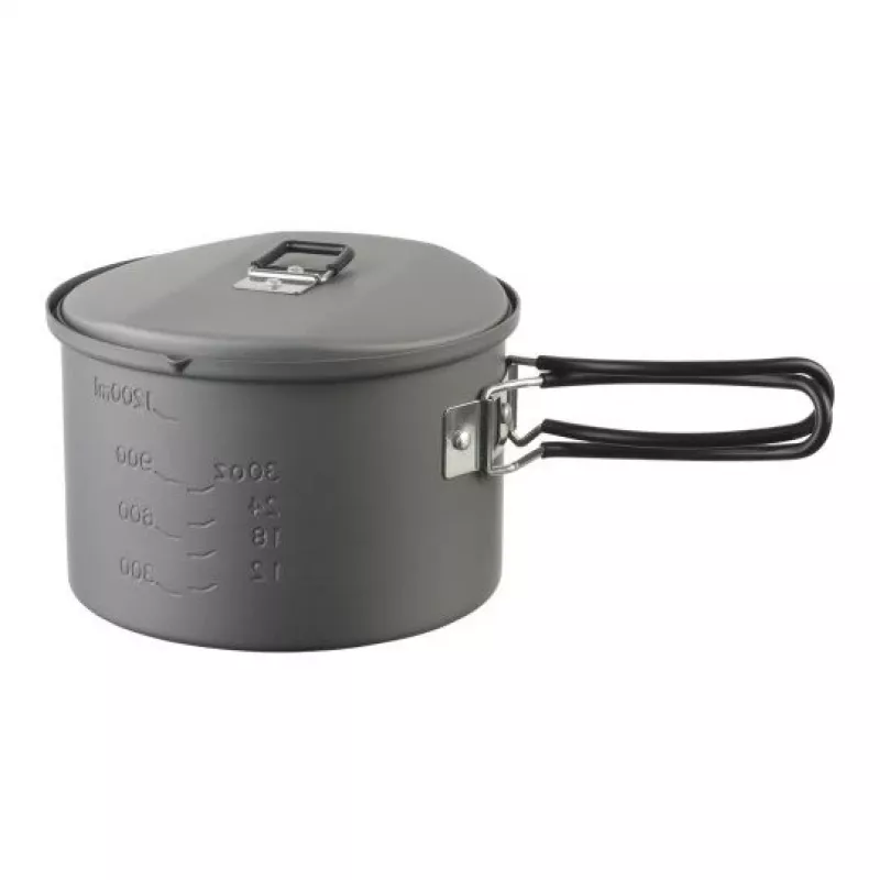 ESBIT PT1600HA stovyklavimo puodas 1,6 l aliuminis, juodas