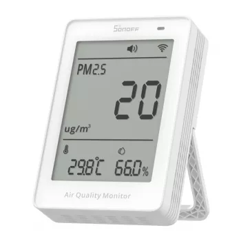 Matinis oro kokybės jutiklis WiFi LCD Sonoff AirGuard PM2.5 SAWF-07P