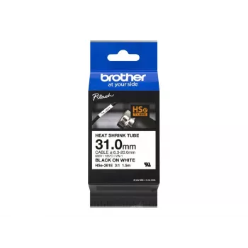 Spausdinimo juostelė Brother HSe-261E juoda 3,1 cm x 1,5 m