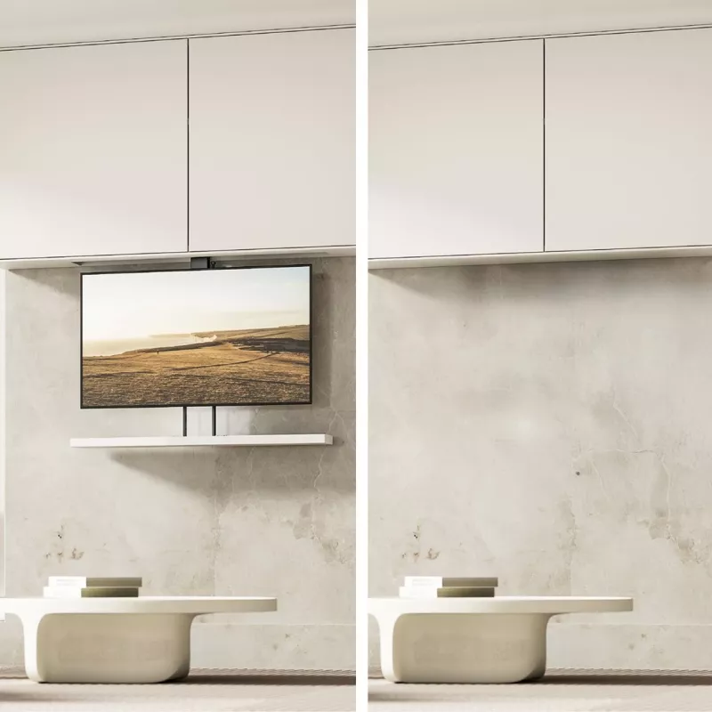 Maclean elektrinis lubinis/grindinis laikiklis, ištraukiamas, 43''-88'', VESA 600x400, max 60 kg, 100-240V AC, 50/60Hz